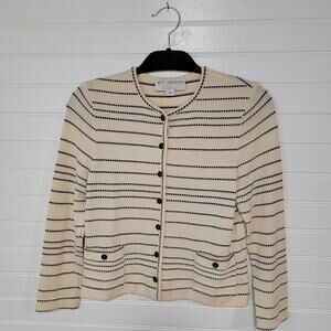 St John Size Petite Small Santana Knit Blazer Jacket Formal Designer Luxury Work